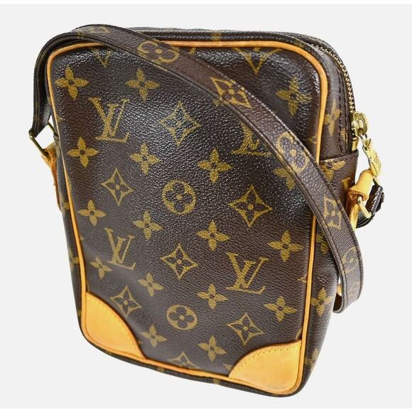 Louis Vuitton Amazon Crossbody Shoulder Bag Brown Tan LV Monogram Vintage Y2K - Picture 2 of 13